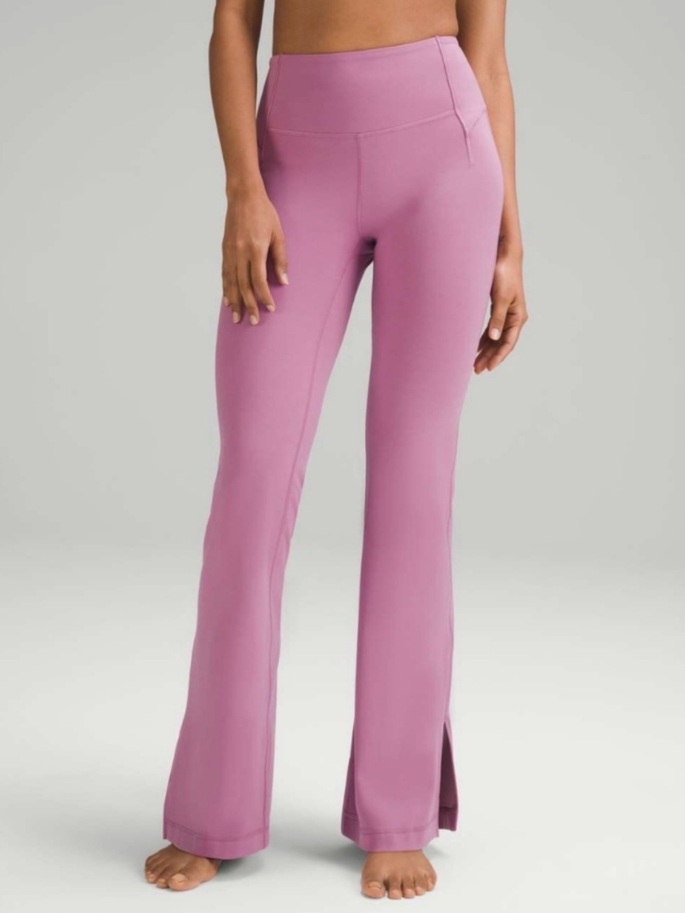 Lululemon Groove Super-high-rise Flared Pant Split Hem in Velvet Dust